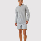 Aercore™ Hooded LS Tech Tee 10/12 in Alloy