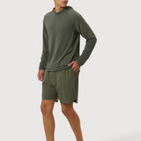 Aercore™ Hooded LS Tech Tee 10/12 in Army Green