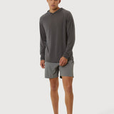 Aercore™ Hooded LS Tech Tee 10/12 in Iron