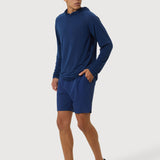 Aercore™ Hooded LS Tech Tee 10/12 in Marine